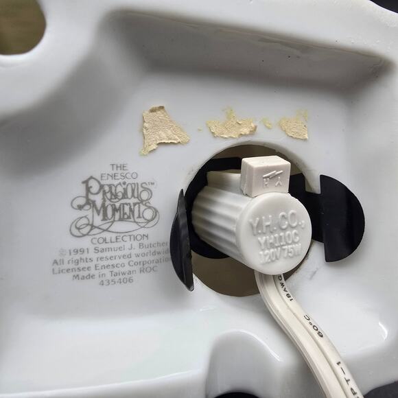 Precious Moments Christmas Night Light Boy on Present 1991 Enesco - Picture 6 of 8